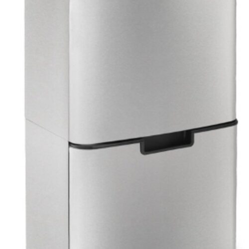 Recycling Prullenbak 64L - 3 Compartimenten RVS Afvalscheidingsbak - Zachte Automatische Sluiting - Gescheiden Afvalemmer Met Organisch Bakje 4L - Modern Design