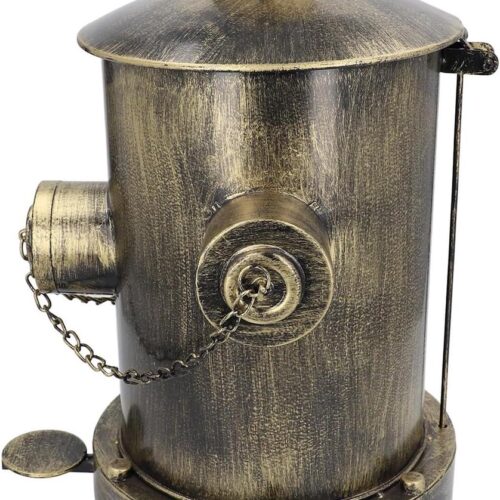 Retro IJzeren Afvalemmer voor in de Keuken met Brandbescherming en Grote Capaciteit