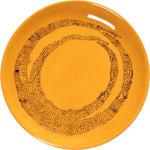 Serax Feast By Ottolenghi Gebaksbordje Ø16 Set Van 4 Yellow Dots Black