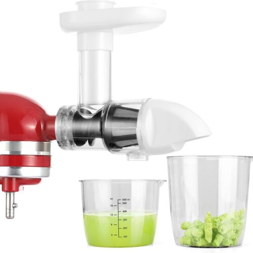 Slow Juicer Accessoire voor Keukenmixers - Ideaal voor Gezonde Sap Variaties