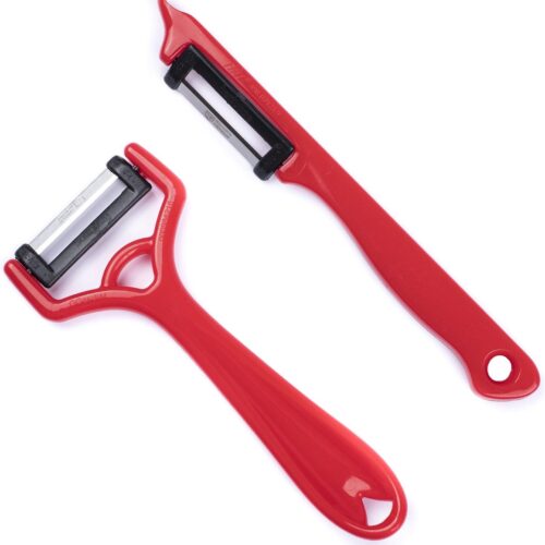 Solingen Dunschiller Set - Dunschillers - Aardappelschiller - Dunschiller Aardappel - I-model - Y-model - Rood