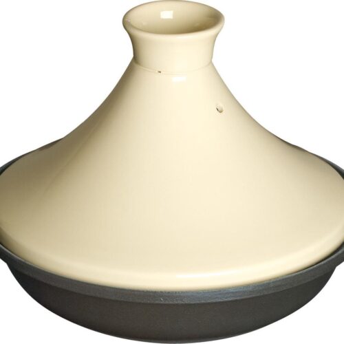 Staub tajine - 28 cm - zwart-crème
