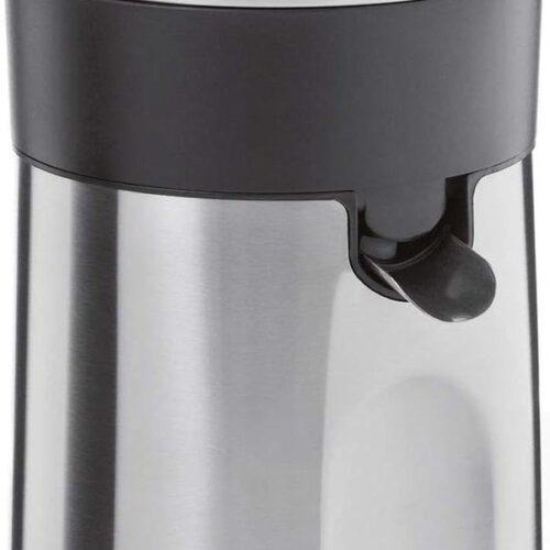 Stelio Citruspers 2 Perskegels - Druppelstop - Cromargan RVS Mat - Vaatwasmachinebestendige onderdelen - 85 Watt citruspers