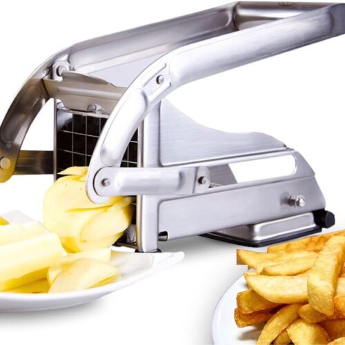 Stellar Frietsnijder - Patatsnijder - Frietsnijders - Frietsnijder Roestvrijstaal - Zuignapvergrendeling - Anti-slip - Twee Frietmaten