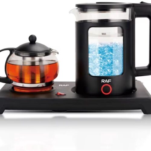 Theestation | Waterkoker met Theepot | Elektrische Turkse Theepot | Waterkoker Theestation | Caydanlik | Caymatik | Elektrische thee maker | Thee maker | Glazen Theepot | 1,8/1,2L | 1800W | Elektrisch