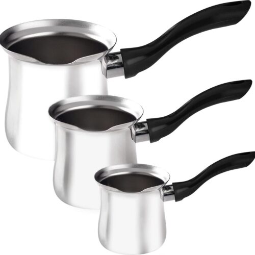 Turkse koffiepot, (koffiepot zwart, 3 stuks)