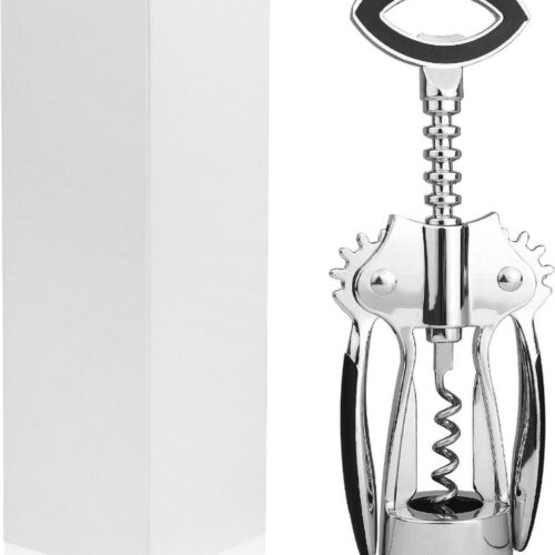 Vinata Sonna verticale kurkentrekker - RVS - kurkentrekker wijn - kelnersmes - kurkentrekkers - wijnopener - wijn opener - flessenopener - kurketrekker