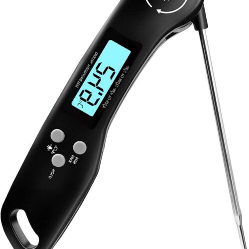 Vleesthermometer - Digitaal - Opklapbare Sonde - 3s Uitlezing - Waterbestendig - Voor BBQ & Keuken