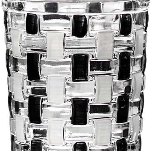 Zwarte Witte Cocktailglas - Whisky Glas - Een Werk Van Kunst En Persoonlijkheid En Smaak