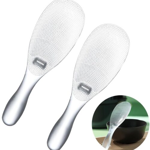 2 stuks Japanse rijstlepels - antiaanbaklepel voor levensmiddelen - hittebestendige rijstlepel voor rijstkokers - vaatwasserbestendig - 8 inch