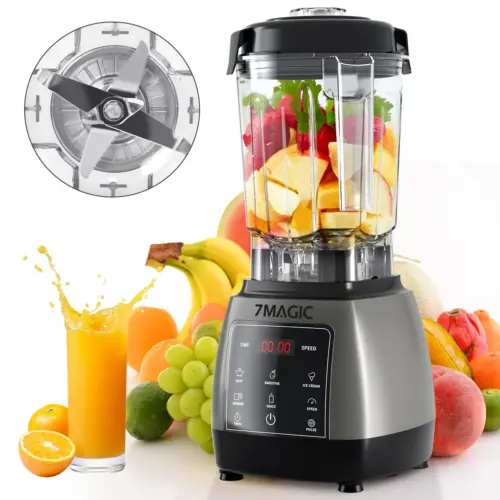 2000W Zware Kwaliteit Timer Blender Mixer Juicer Fruit Keukenmachine Ijs Smoothies BPA Gratis 2L Pot