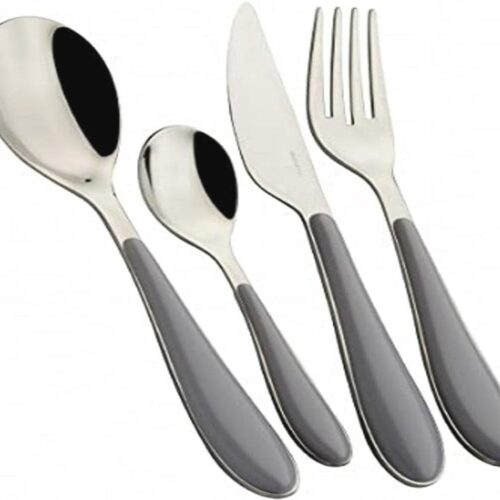24-delige Bestekset Gioia - Grijs, Vaatwasmachinebestendig