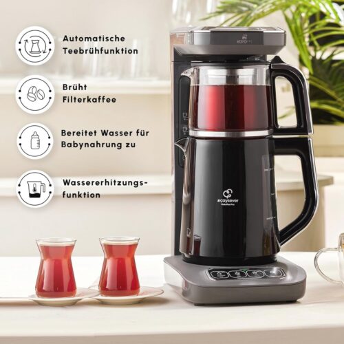 4-in-1 Sprekende Thee- en Koffiezaam, 2500W, Space Gray