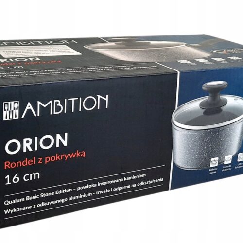Ambition Orion Steelpan met Deksel - 1.6L, 16cm - Geschikt voor Inductie