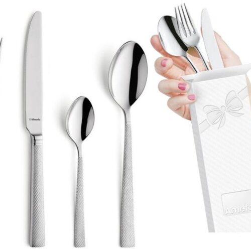 Amefa Jewel 48-delig Bestekset 8010 - Hoogglans Roestvrij Staal