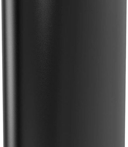 Automatische afvalemmer 50 liter met bewegingssensor - Roestvrij staal, zwart