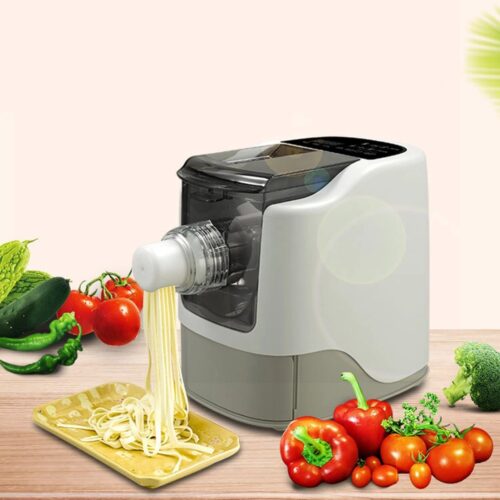 Automatische noodle maker - Noodle pers - Pastamachine Elektrisch - Automatische Pastamachine - Noodle Maker - 480g Meelcapaciteit - 65-75r/min Snelheid - Inclusief 13 Mallen