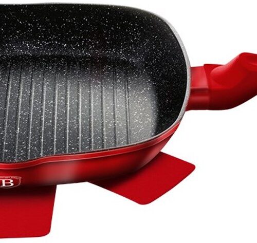 Berlinger Haus 1271 - Grillpan Burgundy 28 Cm Aluminium Rood/zwart