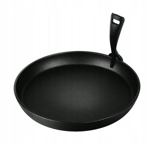 BerlingerHaus Ronde Gietijzeren Grillpan 21 cm met Afneembare Handgreep