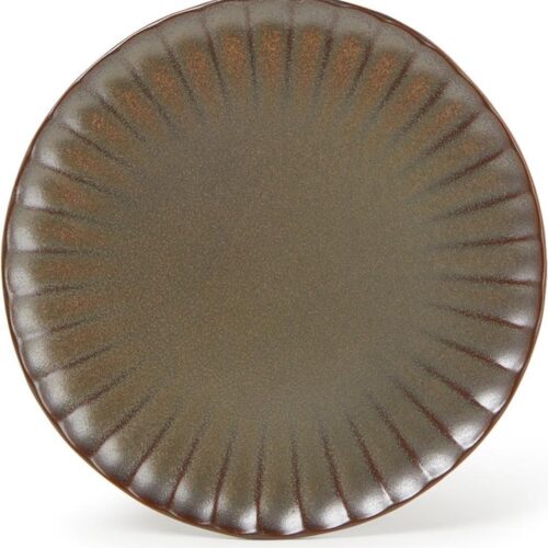 Bord plat Inku Bruin 18 cm Sergio Herman Surface Serax 4st.