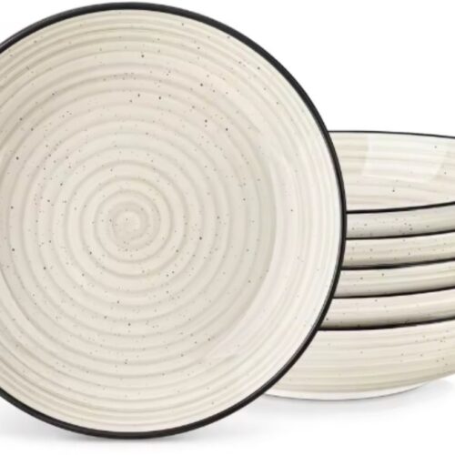 Celestia Serviesset - 6 delig - 4 persoons - Beige - Dinerborden - Bordenset - Diepe borden - Ontbijtborden - Servies - Keukenservies