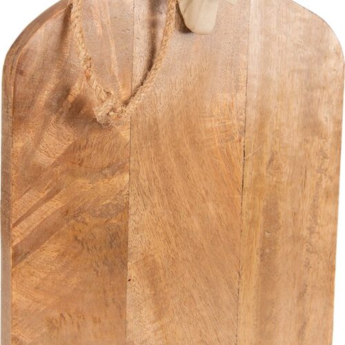 Clayre & Eef Decoratie snijplank 36x25x7 cm Bruin Beige Hout Borrelplank