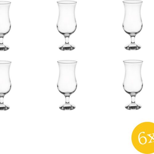 Clayre & Eef Waterglas set van 6 stuks 420 ml Glas Drinkbeker