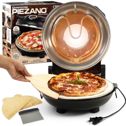 Crispy Crust Pizza Oven - Elektrische Pizza Maker voor Thuisgebruik, Ideaal voor Zelfgemaakte Pizza