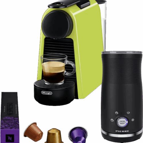 De'Longhi Nespresso Essenza Mini EN85.L + Pierre melkopschuimer
