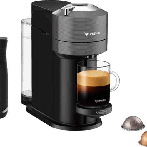 De'Longhi Nespresso Vertuo Next ENV120.GY + Pierre Melkopschuimer