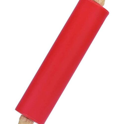 Doodadeals® Deegroller - Antikleef Siliconen Rolstok - Rood - Set van 2