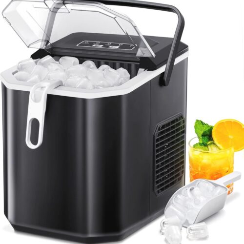 Draagbare IJsblokjesmachine - Zelfreinigend, 11,8 kg per 24 uur, 9 IJsblokjes in 8 Minuten