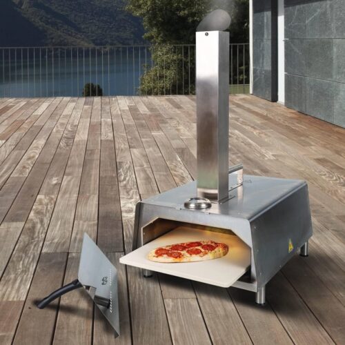 Draagbare Outdoor Pizza Oven voor Houtskool en Houtpellets - Ideaal voor Barbecue en Tuinfeesten