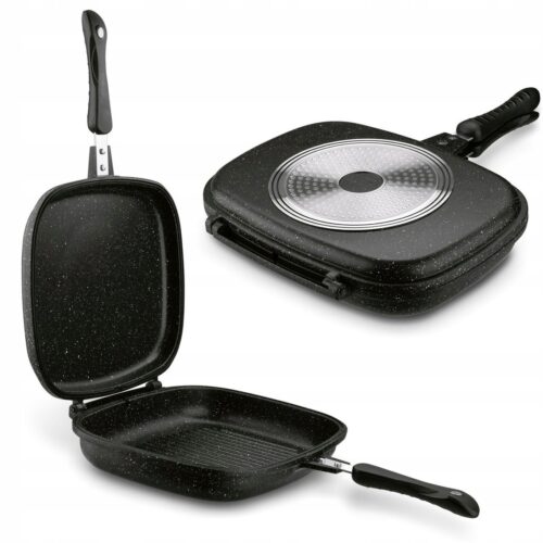 Dubbelzijdige Grillpan Konighoffer Doppio Marble 32x24cm - Inductie