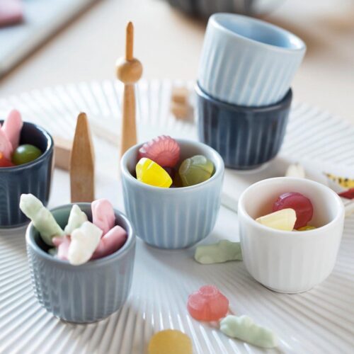 Eierdopjes Designer Porselein Wit Ø 5 cm - Set van 2 Koeler Design