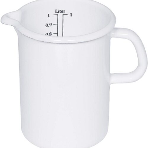 Emaille Kookpan 16 Cm - 3 Liter - Klassiek Design Blauw Licht - Duurzame Enamel Pan Voor Koken Serveren Camping