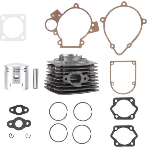 Engine Cylinder Set, Cylinder Piston Gasket Set Aluminum Alloy Stainless For 80cc Motorized Bike
