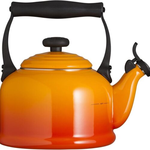 Fluitketel Theeketel Traditioneel voor fornuis - inductie - gietijzer - 2.1 liter - vulkanisch 92000800090000