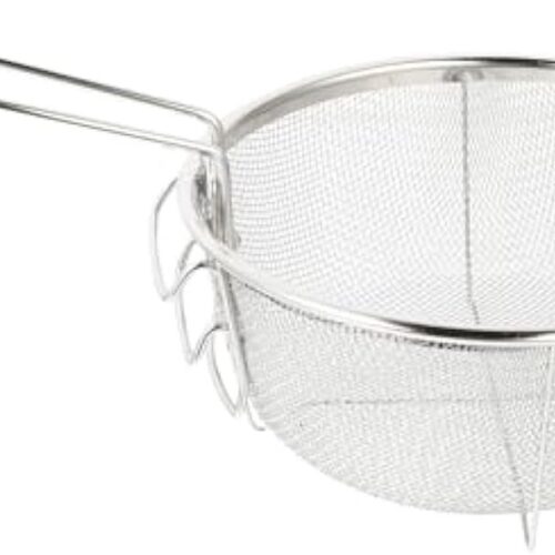 Frituurmand Friemmand Chipmand Ronde Metalen Draad Mand Friteuse Zeef Roestvrij Staal Serveermand Frietmand Voor Kippenvleugels Garnalen Frieten Uienringen - METALEN - voor dagelijks gebruik