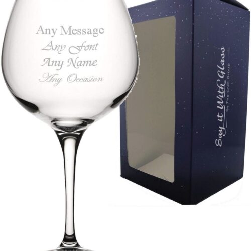 Gepersonaliseerd gegraveerd 24oz Gin Balloon Cocktailglas - Perfect cadeau voor elke gelegenheid