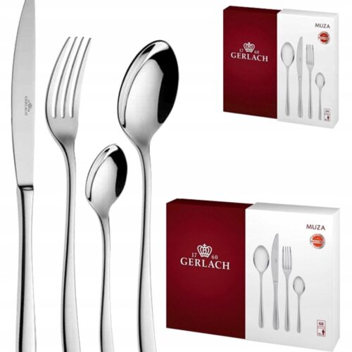 Gerlach Muza Bestekset 92 Delen voor 18 Personen - Glanzend Staal