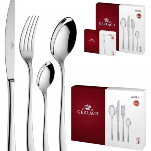 Gerlach Muza Bestekset 98 Delen voor 18 Personen - Glanzend Staal
