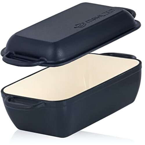 Gietijzeren Braadpan met Deksel 4,8 Liter - Voor Oven en Inductie - 2-in-1 Braad- en Grillpan