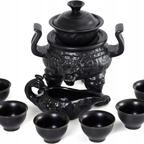 Gongfu theeservies met statief, 9-delig, halfautomatisch