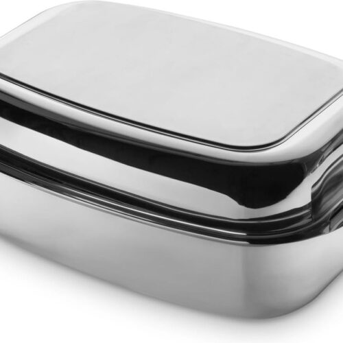 Goodivery ® Veelzijdige 3-in-1 RVS Braadslede met Deksel en Uitneembaar Rooster voor Inductie