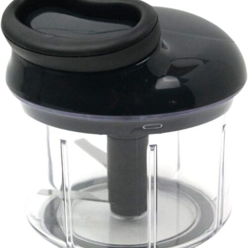 Goodivery® - Manual Chopper - Gourmet handmatige groentesnijder met trekkoord - multifunctionele hakmolen - 900 ml - ideaal voor groenten, uien, knoflook, noten, kruiden of fruit - kunststof