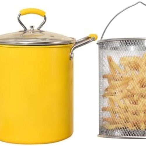 Gravora Friteuse 3 liter met frituurmand - Multifunctionele keukenpan voor frituren en koken