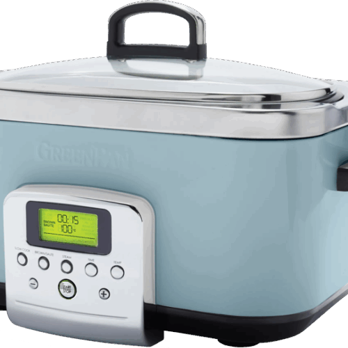 GreenPan Elite Slowcooker Blue Haze 6 Liter