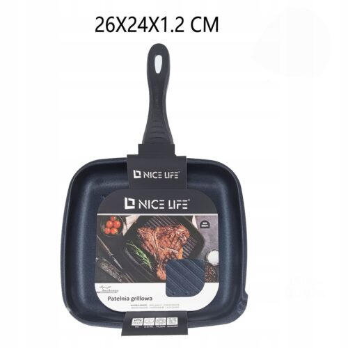 Grillpan 26x24cm Non-Stick - Ideaal voor thuis grillen