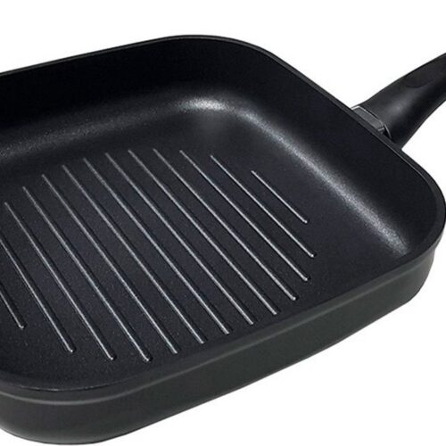Grillpan EDM 76676 24 x 24 cm Zwart Aluminium